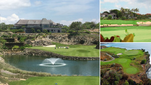 Der Süden Balis bietet drei sehr unterschiedliche Golfplätze. (Fotos: links, Bukit Pandawa Golf; rechts oben, Bali National Golf Club; rechts unten: New Kuta Golf)