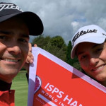 Karolin und Moritz Lampert freuen sich sichtlich über ihre erste gemeinsame Turnierteilnahme seit über acht Jahren. (Foto: Instagram / @molampert)