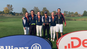 Die Mädchen des GC St. Leon-Rot sicherten sich bei der Deutschen Mannschaftsmeisterschaft 2018 in der Altersklasse 16 den Titel. (Foto: C&V Sport Promotion)