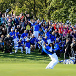 Der Schlüsselmoment des Solheim Cups 2019 - als Suzann Pettersen den entscheidenen Putt für Team Europa versenkt. (Foto: Getty)