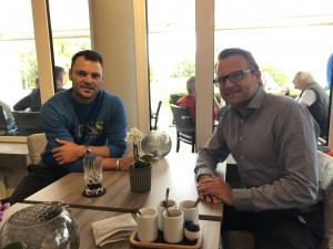 Martin Kaymer und Matthias Gräf von der Golf Post im Golf Club Mettmann (Bildquelle: Matthias Gräf)