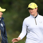 Caroline Masson (r.) mit Solheim Cup Captain Catriona Matthew in Gleneagles. (Foto: Getty)