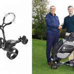 Motocaddy CEO John Helas mit Sandy Farmer, Teilhaber von Ethos. (Foto: Motocaddy)