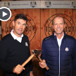 Padraig Harrington und Steve Stricker im etwas anderen Kontinentalvergleich. (Bildquelle: Getty)