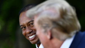 Auch Tiger und Trump schaffen es in den Rückblick der Back Nine. (Bildquelle: Getty)