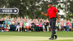 Die besten Schläge von Tiger Woods gibt es hier im Video. (Foto: Getty)