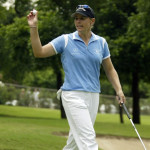 Annika Sörenstam 2003 bei der Bank of America Colonial, als sie bei den Herren auf der PGA Tour mitspielte. (Foto: Getty)