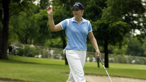 Annika Sörenstam 2003 bei der Bank of America Colonial, als sie bei den Herren auf der PGA Tour mitspielte. (Foto: Getty)