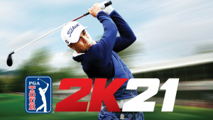 Justin Thomas ist auf dem Cover des neuen Videospiels "PGA Tour 2k21". (Foto: Twitter/@GoogleStadia)