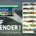Zum Golfkalender 2021 gibt es einen 20€ Golf House Gutschein dazu.