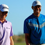 Justin Thomas und Tiger Woods verstehen sich bestens. (Foto: Getty)