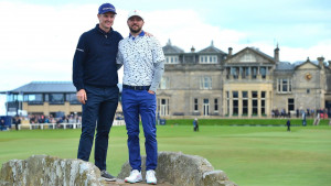 "Team Justin" bei der Alfred Dunhill Links Championship 2019. (Foto: Getty)