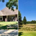 (Fotos Jürgen Linnenbürger - Hilversumsche Golf Club: links Clubhaus, rechts Abschlag neuntes Loch)