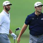 "DJ" und "Rahmbo" bei der Tour Championship. (Foto: Getty)