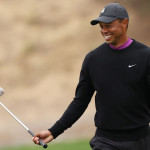 Am zweiten Tag hatte Tiger viel zu lachen. (Foto: Getty)