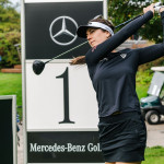 Sandra Gal stellte sich im Golfpark München Aschheim den Fragen der Redaktion. (Foto: Tobias Kuberski)