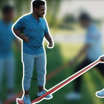 Patrick Emery und Paul Hirschmann mit dem Theraband. (Foto: Golf Post)