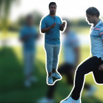 Patrick Emery und Paul Hirschmann erklären die Ausfallschritte. (Foto: Golf Post)