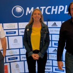 Von links: Tobias Freudenthal (Golf Post Team), Claudia Hoffmann (Golf Marketing GmbH), Kai Auhagen (Jordan Golf)