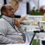 Lee Elder im Clubhaus des Augusta National Golf Club am Dienstag (Foto: Getty)