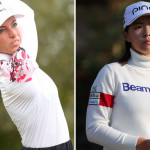 Sophia Popov (li.) und Hinako Shibuno bei der US Women's Open 2020. (Foto: Getty)