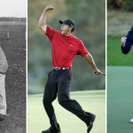 Die Entwicklung der Golfmode. (Fotos: Twitter.com/@bunkered und Getty)