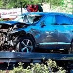 Tiger Woods Auto nach seinem Unfall in Loss Angeles. (Foto: Getty)