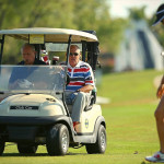 Rush Limbaugh, Rudy Giuliani und Michelle Wie (von links nach rechts) beim Els for Autism Pro-am im Jahr 2014. (Foto: Getty)