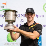 Nick Bachem nach seinem Sieg bei der Red Sea Ain Sokhna Classic. (Foto: Pro Golf Tour)