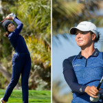 Esther Henseleit (re.) verpasst den Cut auf der LPGA Tour. Alabane Valenzuela (li.) hingegen steht in Runde 3. (Foto: Getty, Instagram/@esther_hen)