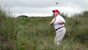 Donald Trump 2012 bei einer Runde auf dem Trump International in Balmedie, Schottland (Foto: Getty)