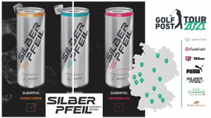 SILBERPFEIL unterstütz die Golf Post Tour 2021 mit ihren erfrischenden Energy Drinks. (Foto: Golf Post)