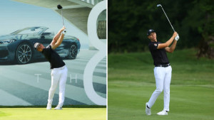 Viktor Hovland (li.) erklimmt die Spitzenposition auf der European Tour. Matthias Schmid ist bester Deutscher nach drei Runden. (Foto: Getty)