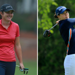 Isi Gabsa (li.) startet bereits früh in die erste Runde beim Amundi German Masters, während Esther Henseleit (re.) am Nachmittag das deutsche Feld schließt. (Fotos: Getty)