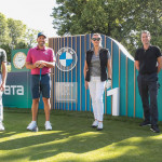 Das ist mal ein 3er-Flight! (v.l. Bruno Spengler, Sergio Garcia und Veronica Ferres)