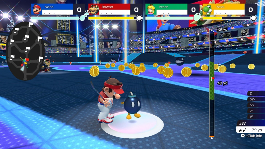 Bombe statt Ball - bei Mario Golf - Super Rush geht es explosiv zu. (Foto: Nintendo)