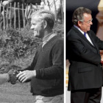 Tony Jacklin und Jack Nicklaus beim Ryder Cup 1969 und 2016. (Fotos: Getty)