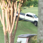 Der Tatort im Pinetree Country Club, an dem Gene Siller erschossen wurde. (Foto: Twitter/@BrendanKeefe)