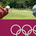 Sam Straka unterstützt seinen Bruder Sepp bei Olympia 2021 als Caddie während des Turniers. (Foto: Getty)