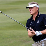 Bernhard Langer im Podcast seines Sponsors Mercedes-Benz. (Foto: Getty)