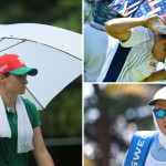 Spielerinnen und Caddies versuchen sich vor der Hitze bei Olympia 2021 zu schützen. (Fotos: Getty)