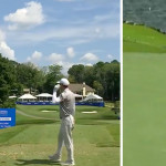 Austin Cooks Beinahe-Hole in One bei der Wyndham Championship der PGA Tour. (Screenshot: Twitter.com/@PGATour)