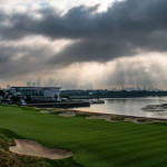 Blick in den Himmel über den Liberty National. (Foto: Keyur Khamar/PGA TOUR)