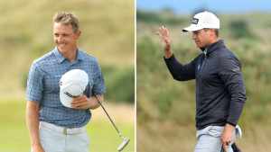 Grant Forrest (l.) und Calum Hill (r.) führen auf der European Tour in Schottland. (Foto: Getty)