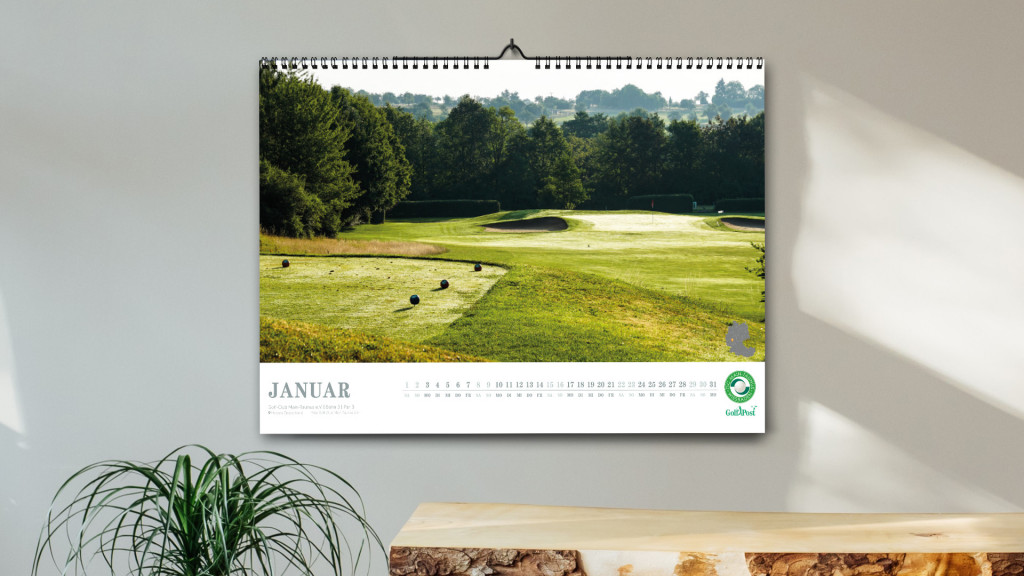 Januar im Golfkalender 2022: Das Par-3-Loch 3 im Golf-Club Main-Taunus. (Foto: Golf-Club Main-Taunus)