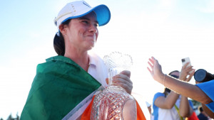 Leona Maguire mit einer beeindruckenden Leistung beim Solheim Cup 2021. (Foto: Getty)