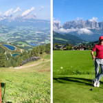 Blick vom Startschuss der Streif & ein lohnenswertes Hole in One im GC Schwarzsee. (Fotos: Jürgen Linnenbürger)