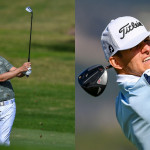 Paul und Schneider heute jeweils auf Bahn 14 des T-Golf & Country Club Poniente. (Foto: Getty)