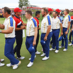 Faire Verlierer: Team Europa gratuliert den Amerikaner zum Sieg beim Ryder Cup 2021. (Foto: Getty)
