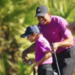 Tiger und sein Sohn Charlie Woods bei der PNC Championship im Dezember 2020. (Quelle:Getty)